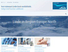 Tablet Screenshot of linde-estonia.com